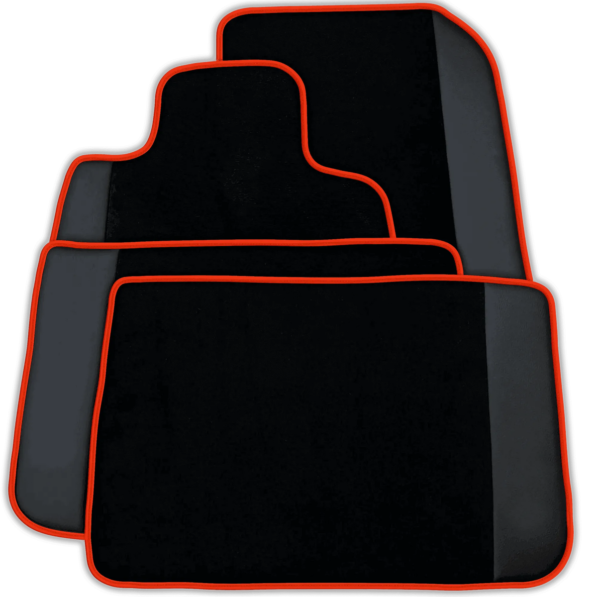 AutoWin Black Floor Mats for Rolls Royce Dawn (2016-2023) with Leather