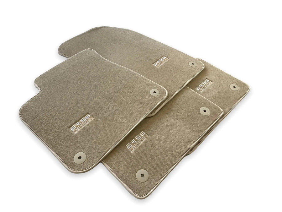 Beige Floor Mats for Audi A4 - B9 Avant (2015-2018) | ER56 Design - AutoWin