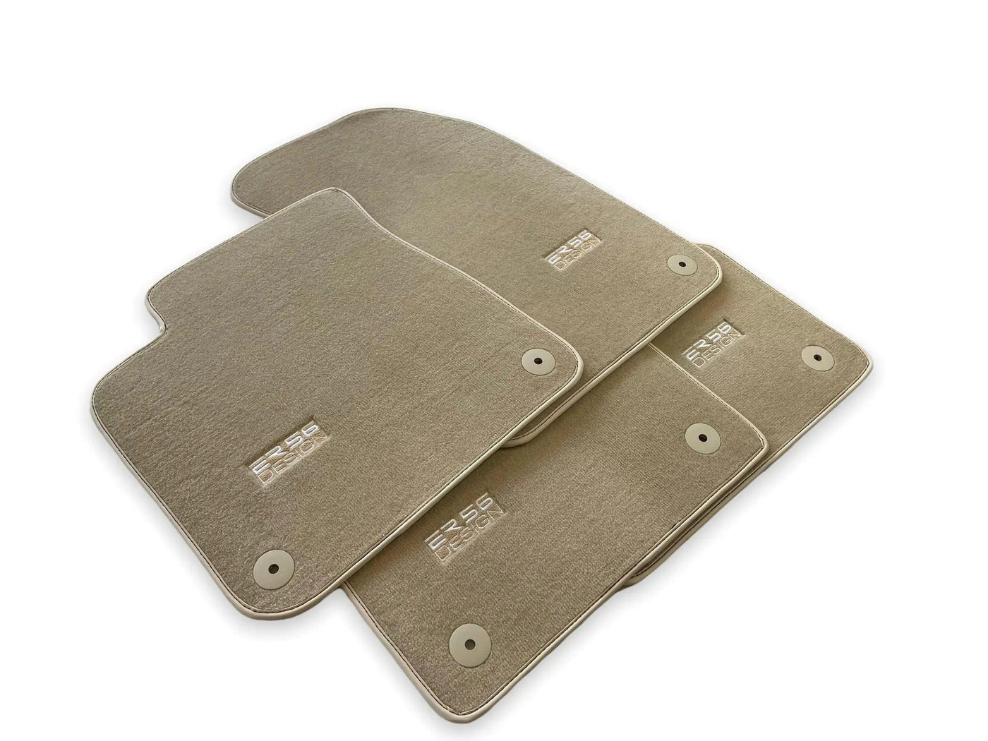 Beige Floor Mats for Audi A5 - 8T3 Coupe (2007-2016) | ER56 Design - AutoWin