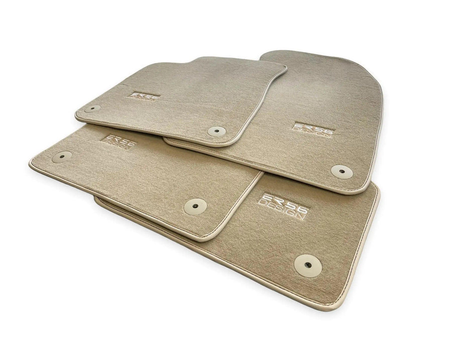 Beige Floor Mats for Audi A6 - C6 Avant Facelift (2008-2011) | ER56 Design - AutoWin