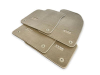 Beige Floor Mats for Audi A6 - C6 Sedan Long (2004-2008) | ER56 Design - AutoWin
