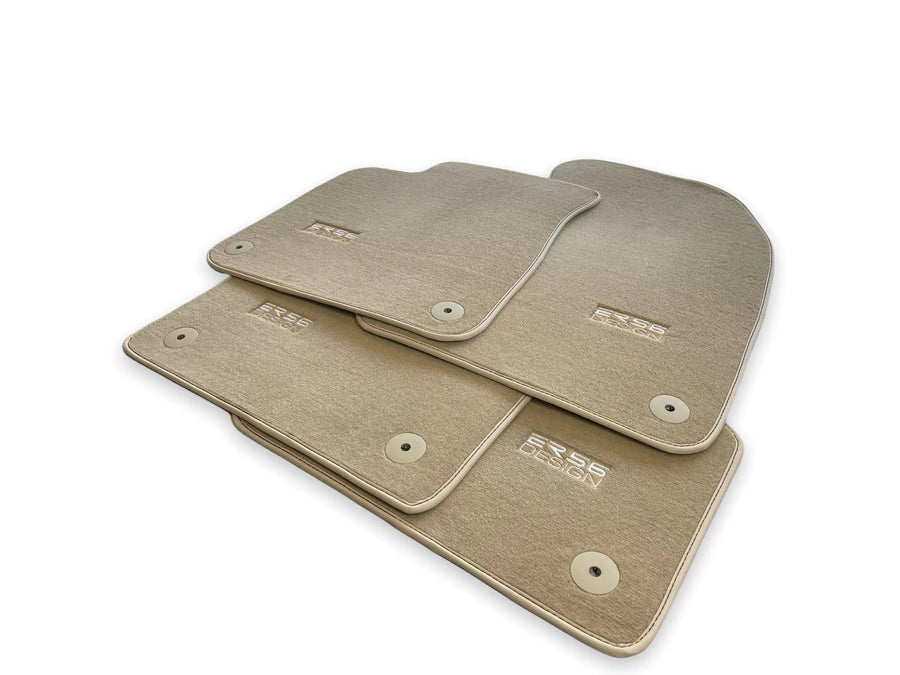 Beige Floor Mats for Audi A8 D5 Long (2017-2023) | ER56 Design - AutoWin
