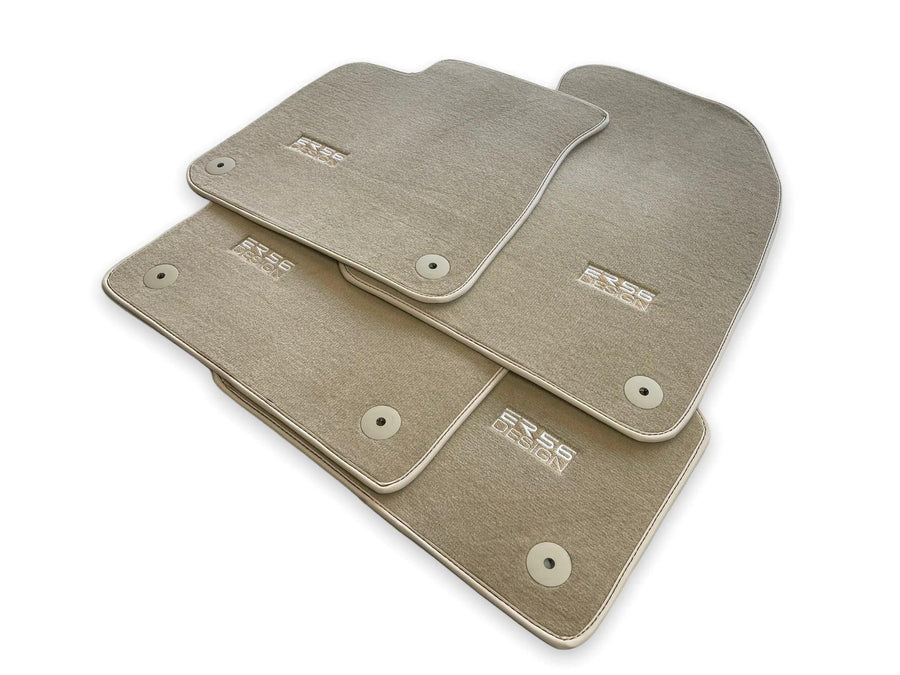 Beige Floor Mats for Audi A8 D5 Long (2017-2023) | ER56 Design - AutoWin