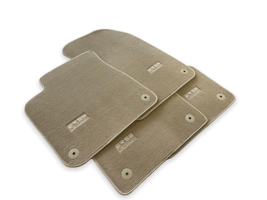 Beige Floor Mats for Audi A8 D5 Long (2017-2023) | ER56 Design - AutoWin