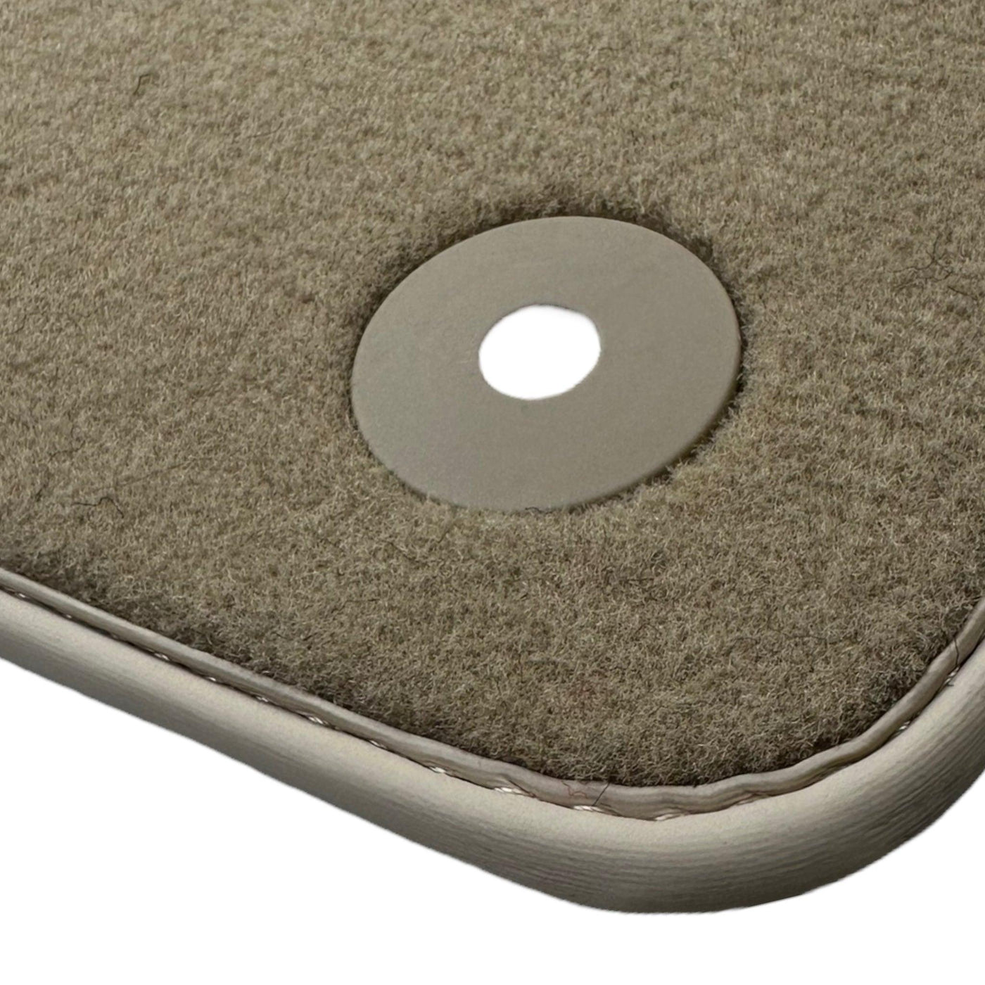 Beige Floor Mats for Bentley Bentayga (2015-2023) with Leather - AutoWin