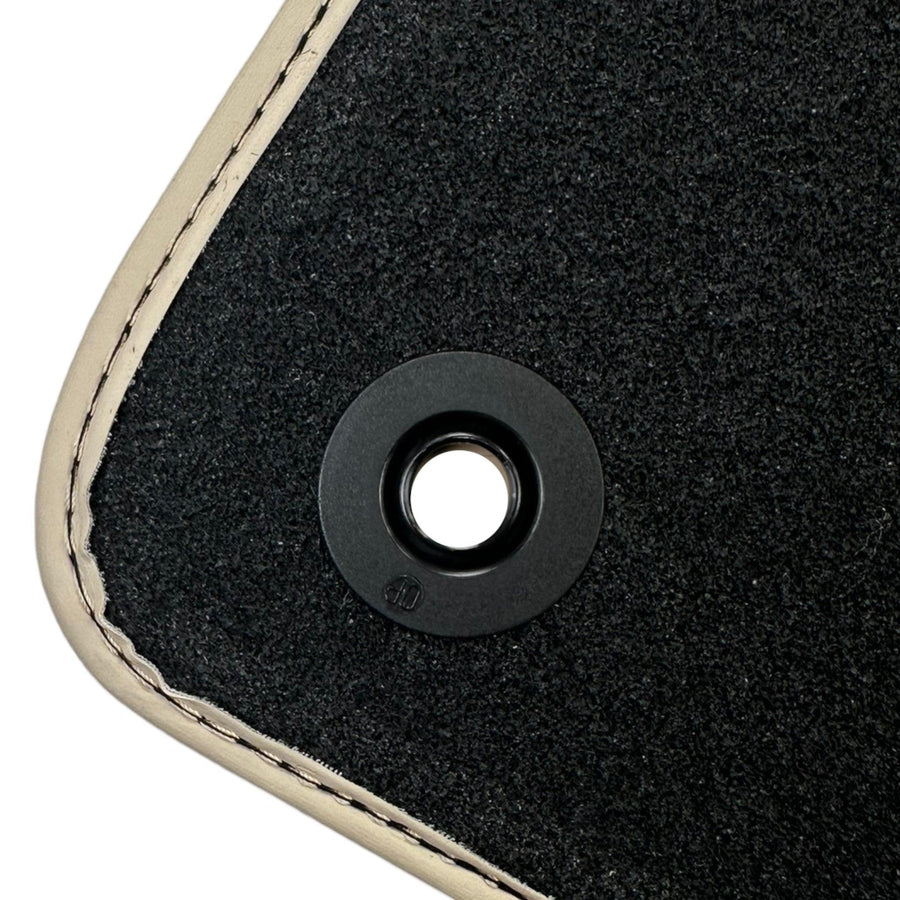 Beige Floor Mats for Bentley Bentayga (2015-2023) with Leather - AutoWin