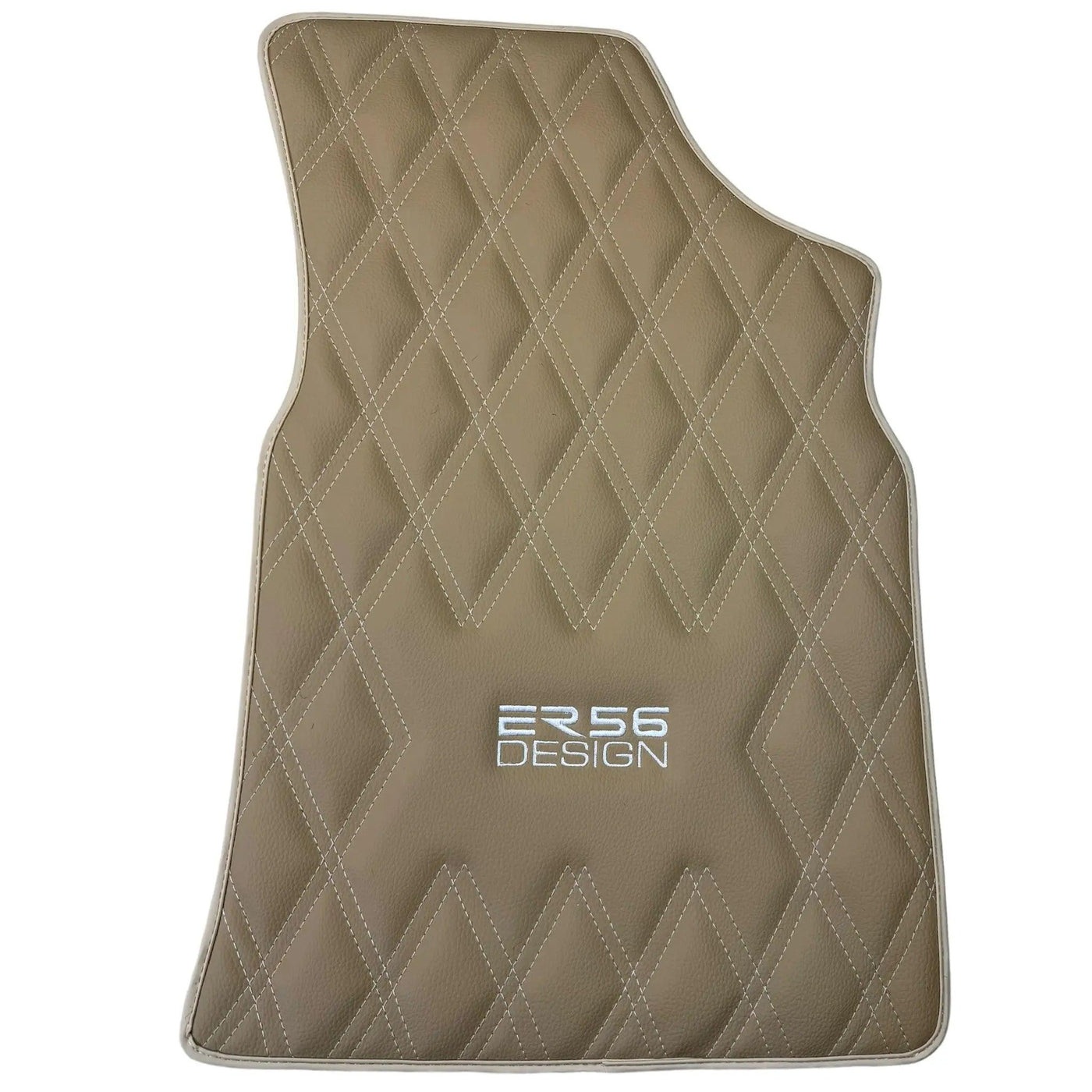 Beige Floor Mats for Bentley Continental GT (2011–2018) with Leather | ER56 Design - AutoWin