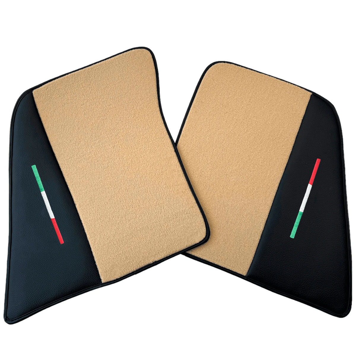 Beige Floor Mats for Ferrari 296 GTB (2022-2027) with Leather