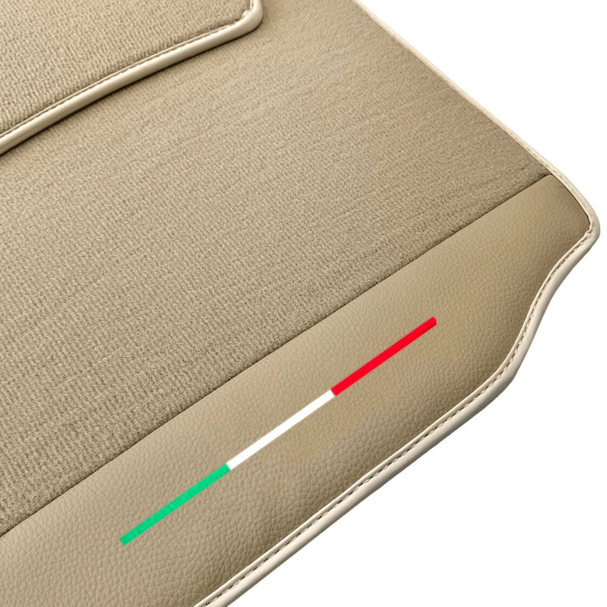 Beige Floor Mats for Ferrari California (2008-2014) with Beige Leather - AutoWin