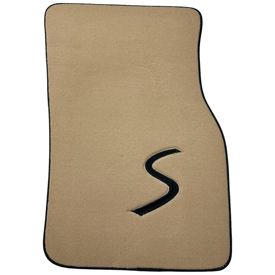 Beige Floor Mats for Mini Cooper / One R53 (2001-2007) Cooper S - AutoWin