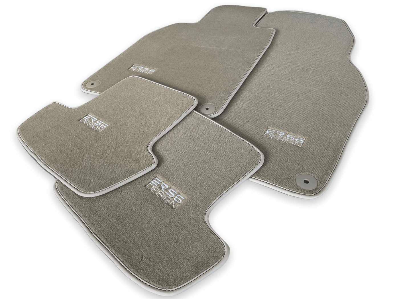 Beige Floor Mats for Porsche Macan (2014-2023) | ER56 Design - AutoWin