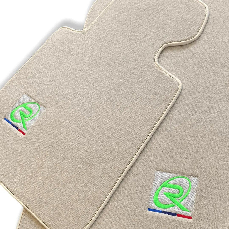 Beige Mats For BMW 5 Series E34 Sedan Tailored Set Perfect Fit - AutoWin