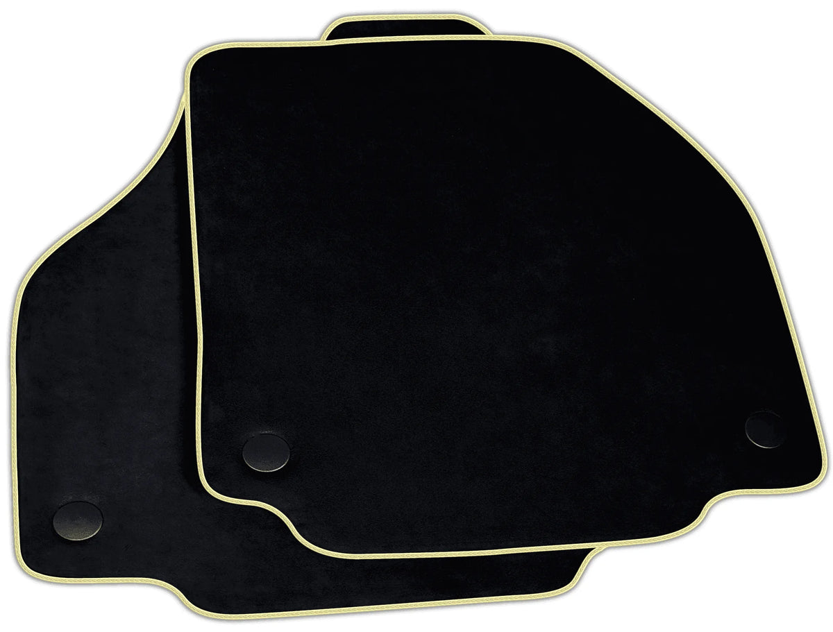 Black Alcantara Floor Mats for Ferrari 488 Spider | Various Trim Colors