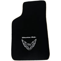 Black Floor Mats Beige Trim for Pontiac FireBird (1970-1981) Trans Am - AutoWin