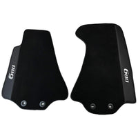 Black Floor Mats for Aston Martin DB9 Volante (2004-2016) Convertible with Leather - AutoWin