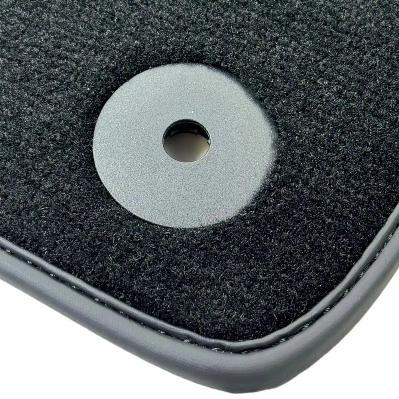 Black Floor Mats for Bentley Bentayga (2015-2023) with Dark Brown Leather | ER56 Design - AutoWin