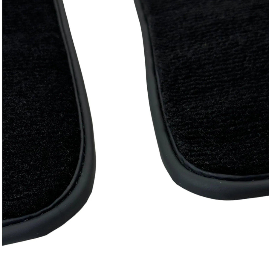 Black Floor Mats for Bentley Continental GT (2003–2011) with Dark Brown Leather | ER56 Design - AutoWin