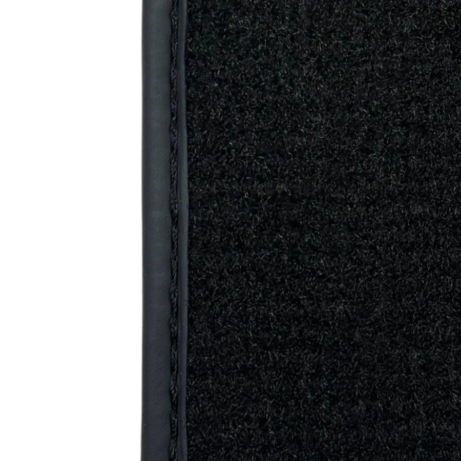Bentley Continental GT (2018–2023) Black Floor Mats - with Leather | ER56 Design