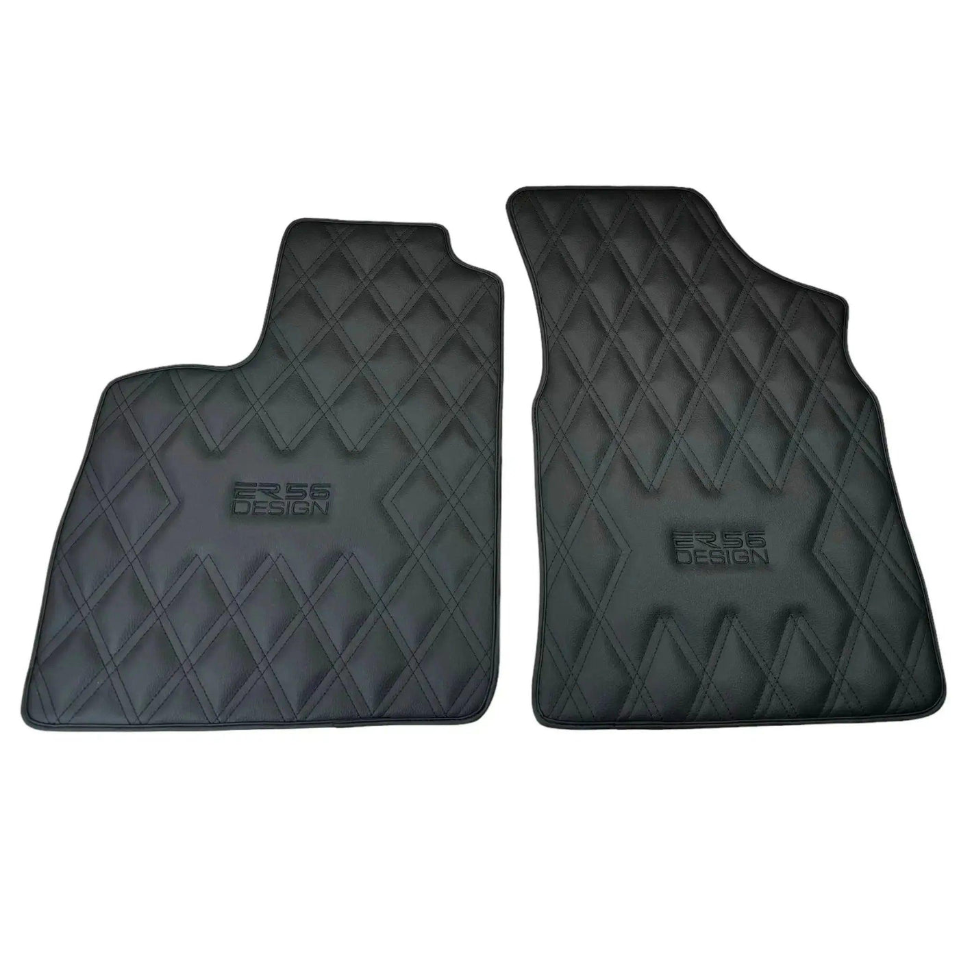 Black Floor Mats for Bentley Continental GTC (2011–2018) with Leather | ER56 Design - AutoWin