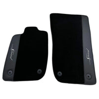 Black Floor Mats For Bentley Continental GTC (2018-2023) Speed with Leather - AutoWin