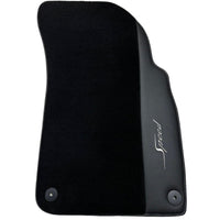 Black Floor Mats For Bentley Flying Spur (2005-2013) with Leather - AutoWin