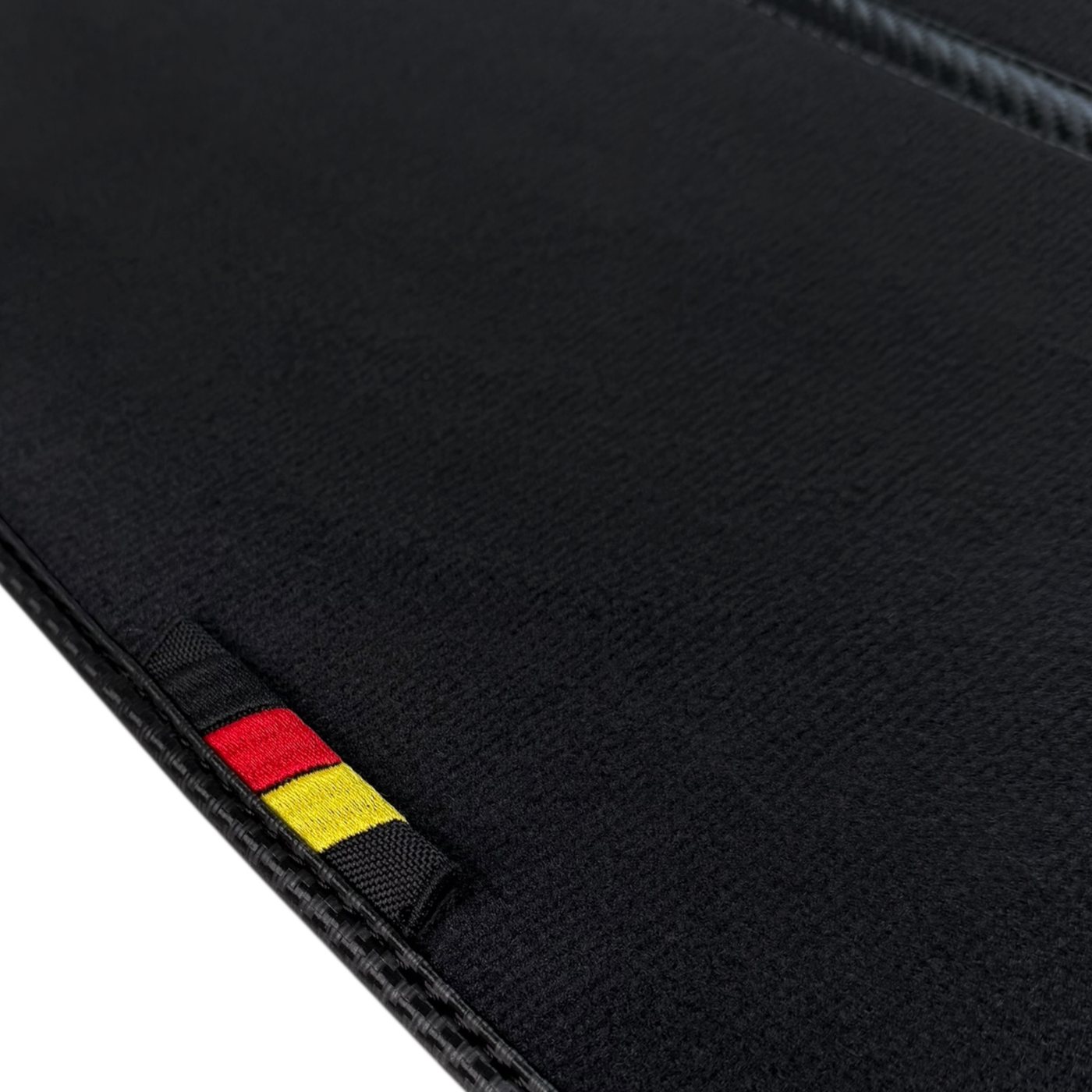 Black Floor Mats for BMW 1 Series E82 (2004-2013) close-up detail - BMW 1 Series (2004-2013)