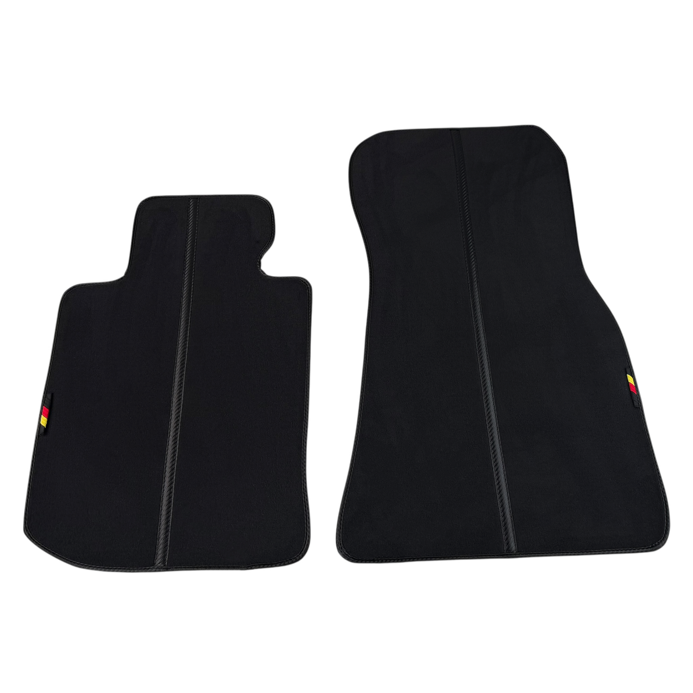 Black Floor Mats for BMW 1 Series E87 (2004-2013) interior installed - BMW 1 Series (2004-2013)