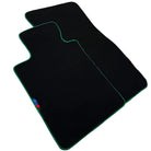 Black Floor Mats For BMW 1 Series F20 | Green Trim - AutoWin