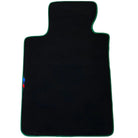Black Floor Mats For BMW 1 Series F20 | Green Trim - AutoWin