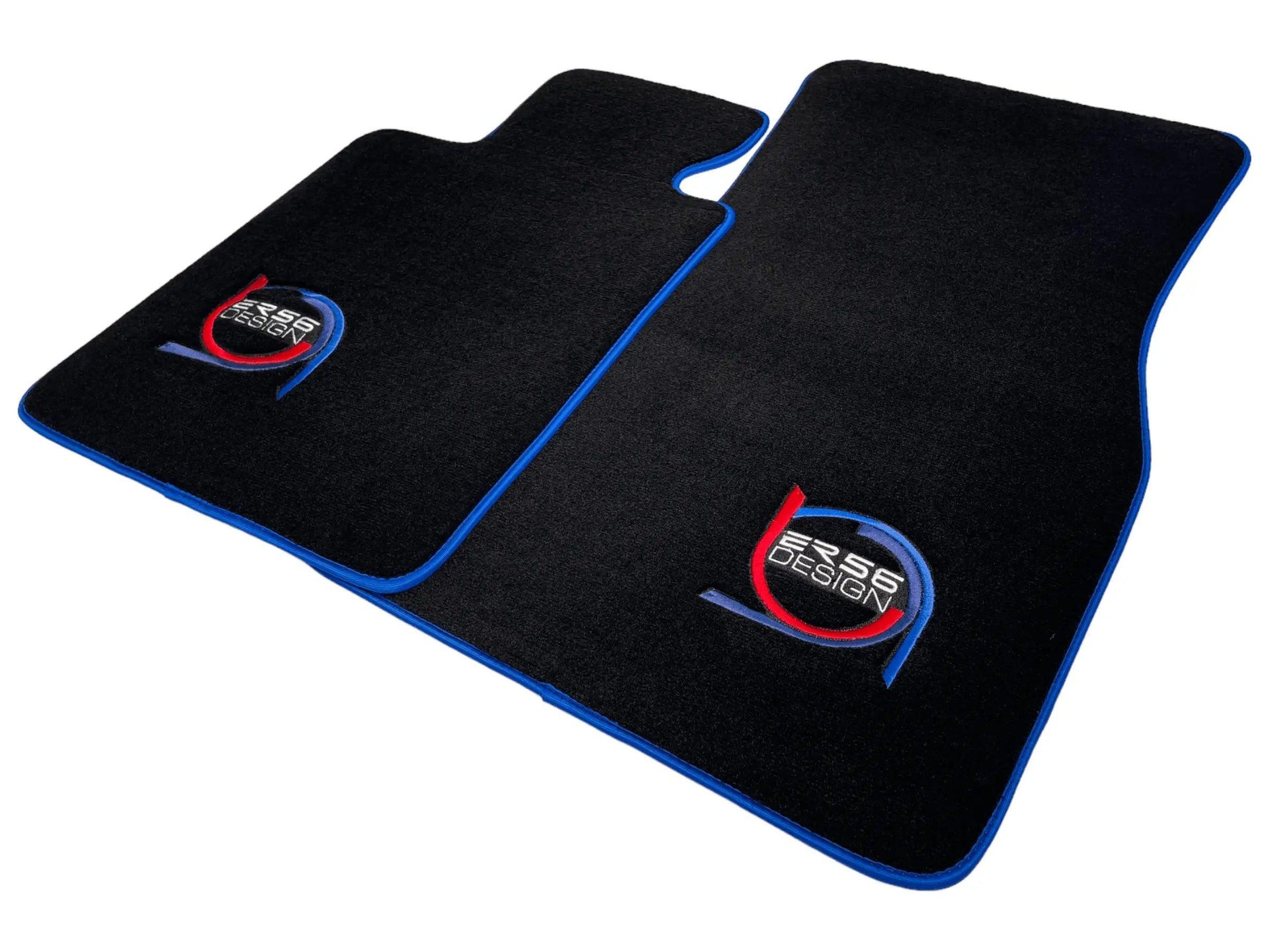 Black Floor Mats For BMW 4 Series G23 Convertible ER56 Design Limited Edition Blue Trim - AutoWin