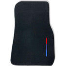Black Floor Mats For BMW 4 Series G26 Gran Coupe With 3 Color Stripes Tailored Set Perfect Fit - AutoWin