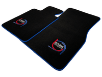 Black Floor Mats For BMW G60 (2023-2026) Sedan ER56 Design Limited Edition Blue Trim - AutoWin