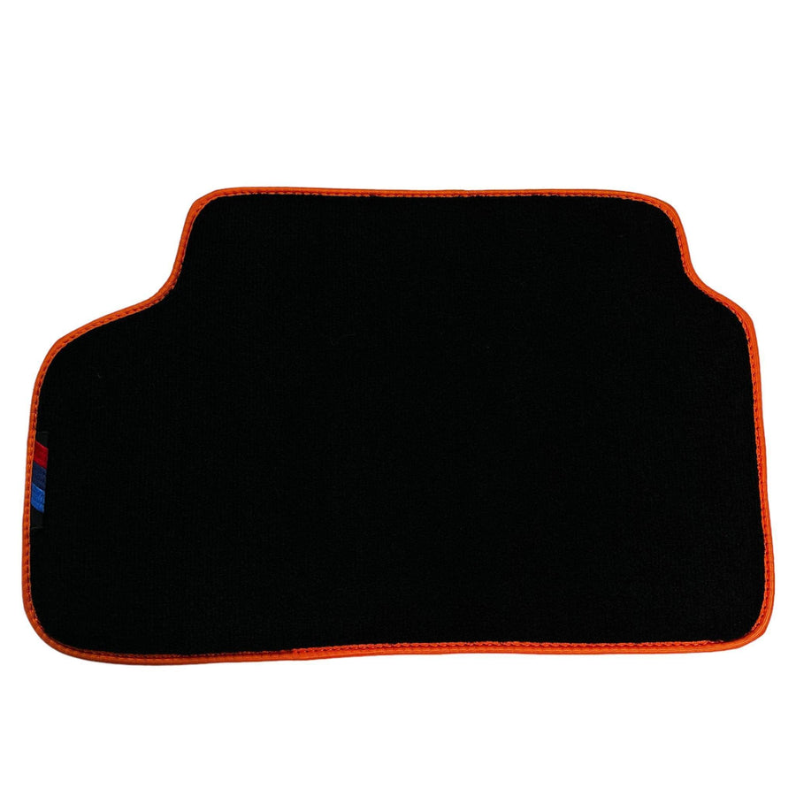 Black Floor Mats For BMW M3 G81 Touring (2022-2026) | Orange Trim - AutoWin