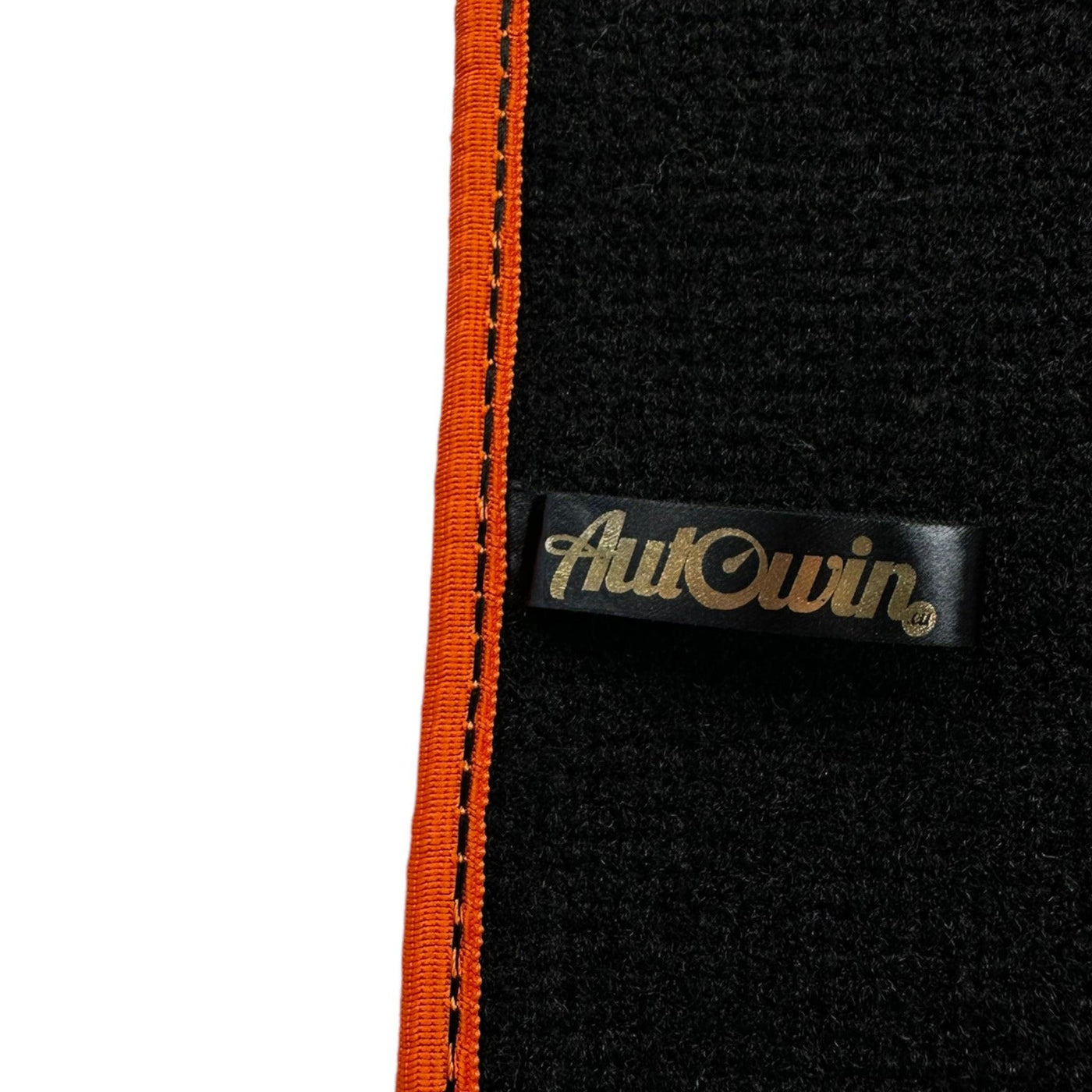 Black Floor Mats For BMW M5 G90 (2023-2026) Sedan | Orange Trim - AutoWin