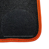 Black Floor Mats For BMW Gran Tourer F46 (2015-2022) 5 Seats | Orange Trim - AutoWin