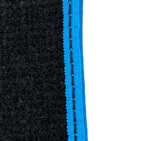 Black Floor Mats For BMW M3 G81 Touring (2022-2026) | Sky Blue Trim - AutoWin