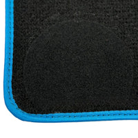 Black Floor Mats For BMW M3 G81 Touring (2022-2026) | Sky Blue Trim - AutoWin