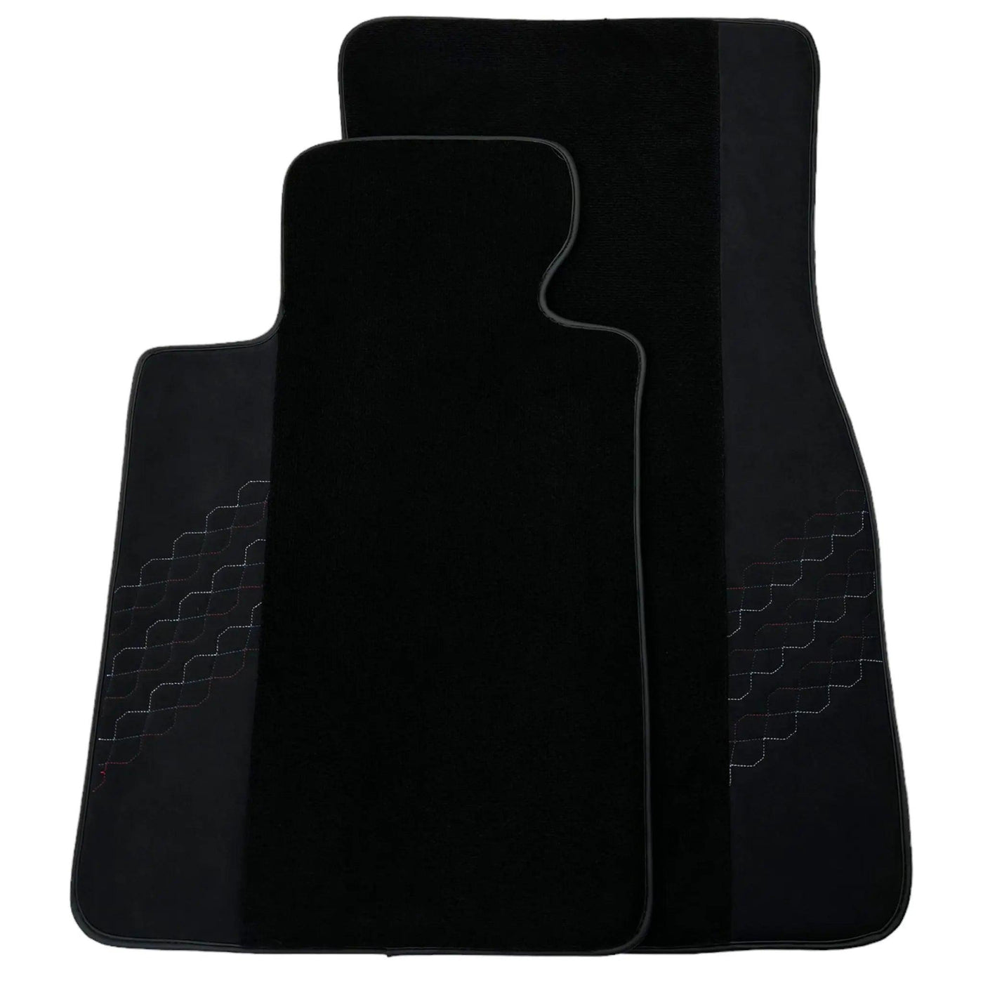 Black Floor Mats for BMW 2 Series Gran Tourer F46 (2015-2022) 5 Seats with Alcantara Leather - AutoWin