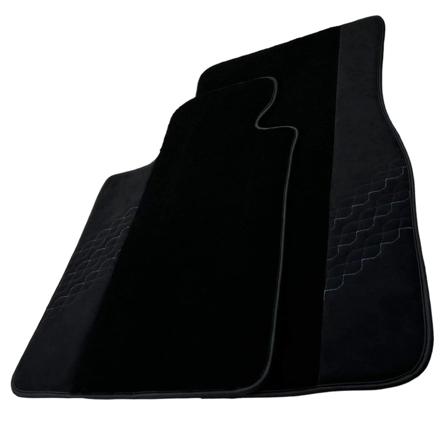 Black Floor Mats for BMW 2 Series U06 (2022-2026) with Alcantara Leather - AutoWin