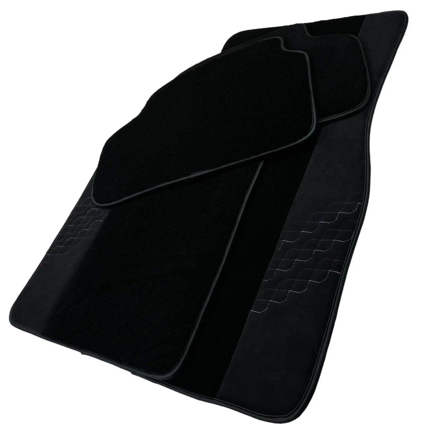 Black Floor Mats for BMW 2 Series G61 (2023-2026) Touring with Alcantara Leather - AutoWin