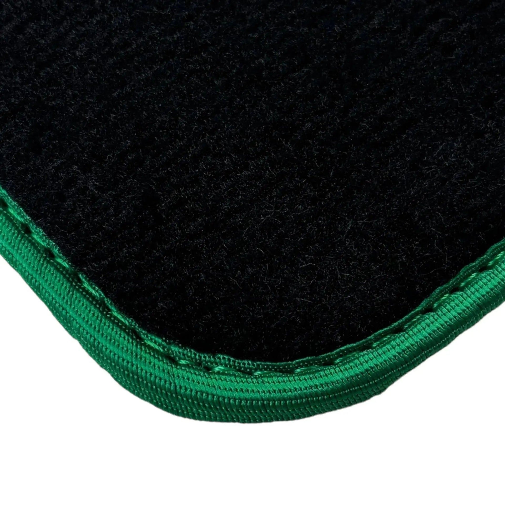 Black Floor Mats For BMW 7 Series F01 | Green Trim AutoWin Brand - AutoWin