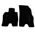 Black Floor Mats for BMW i8 3 Color Stripes Tailored Set Perfect Fit - AutoWin