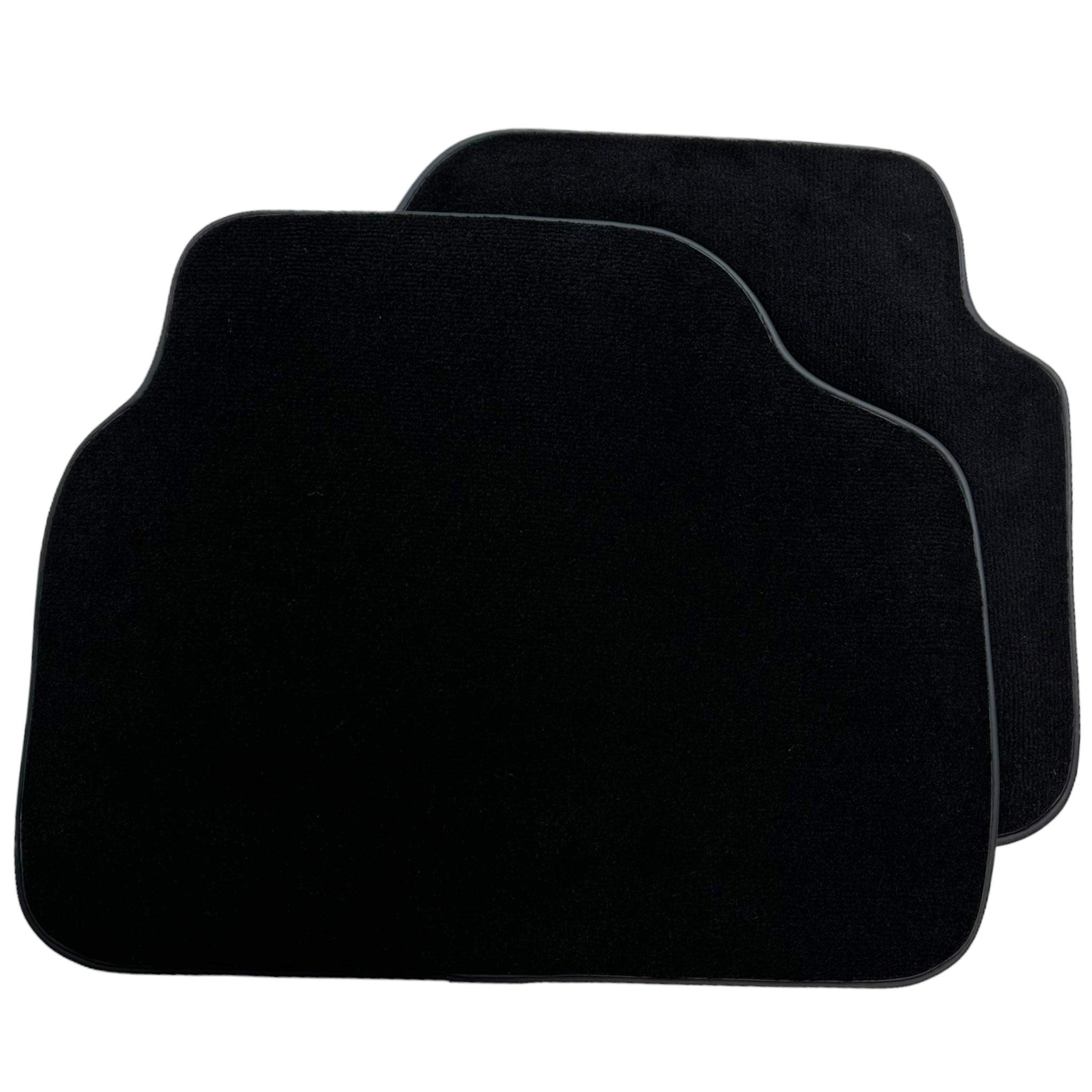 Black Floor Mats For BMW M3 4-door E90 With 3 Color Stripes Tailored Set Perfect Fit - AutoWin