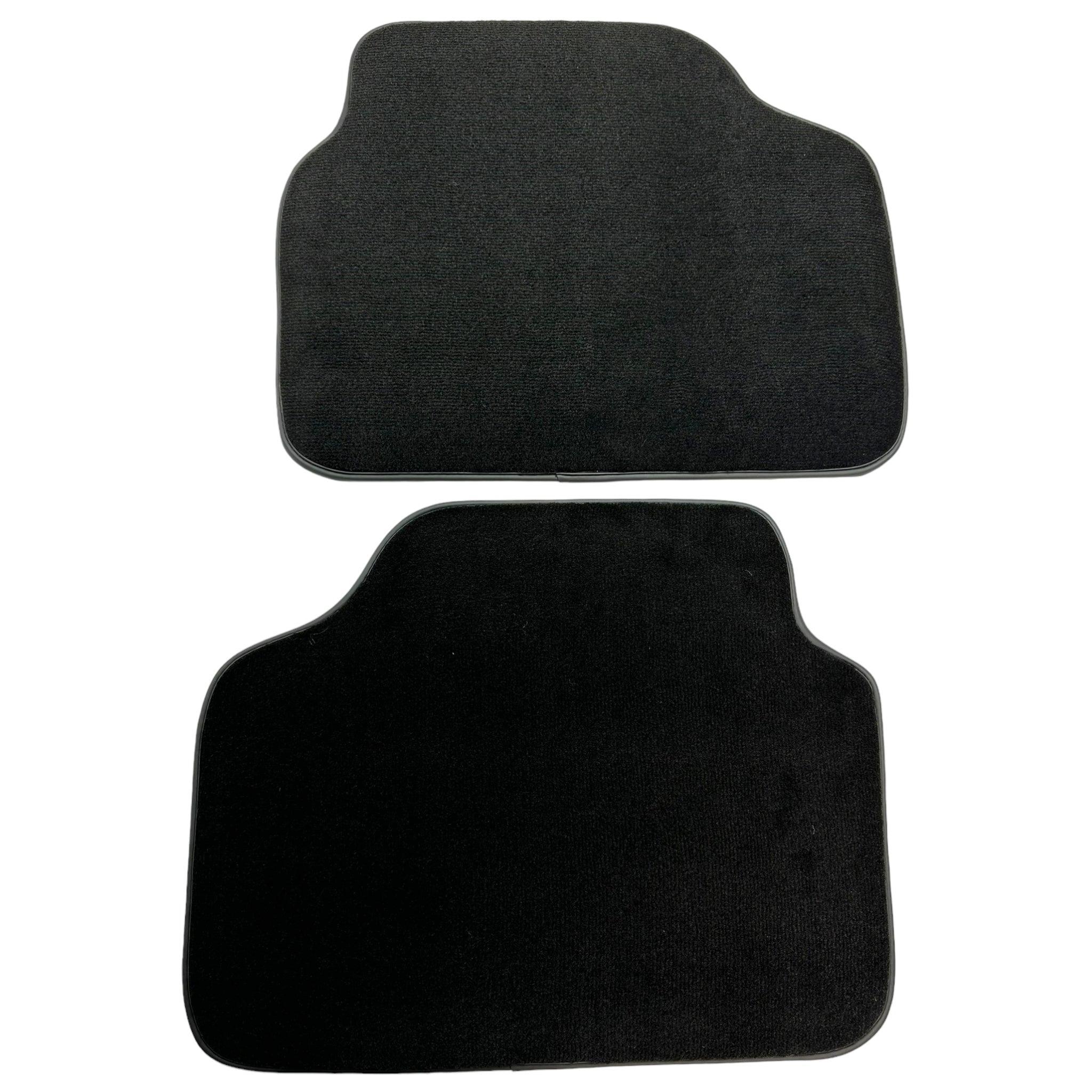 Black Floor Mats For BMW M3 4-door E90 With 3 Color Stripes Tailored Set Perfect Fit - AutoWin