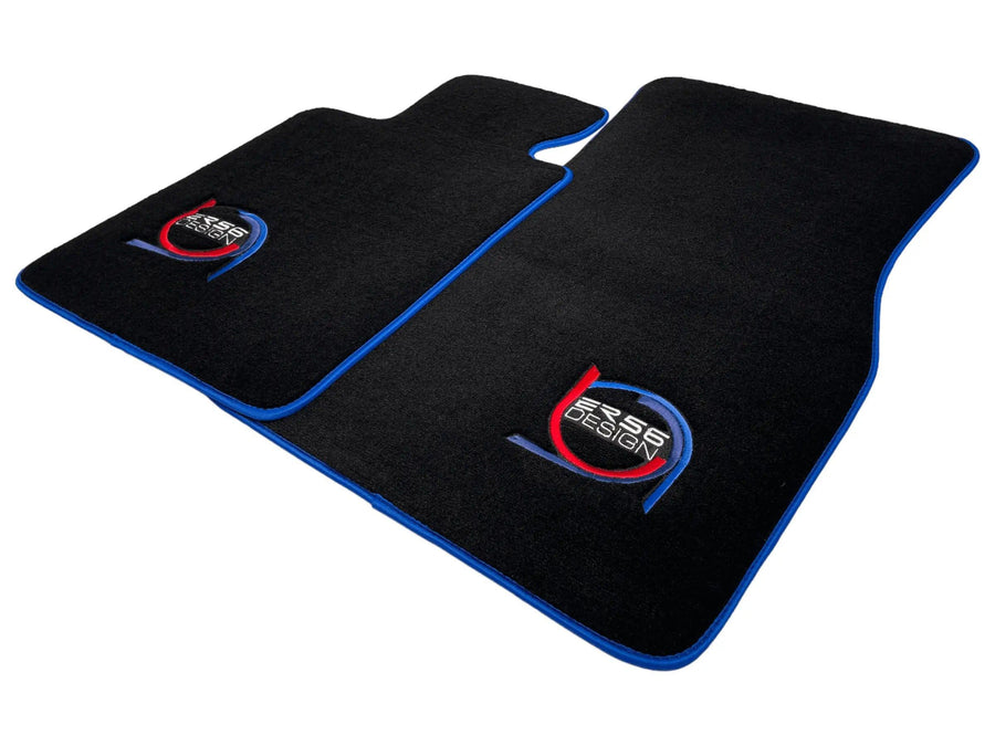 Black Floor Mats For BMW M3 G80 ER56 Design Limited Edition Blue Trim - AutoWin