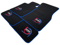 Black Floor Mats For BMW M3 G80 ER56 Design Limited Edition Blue Trim - AutoWin