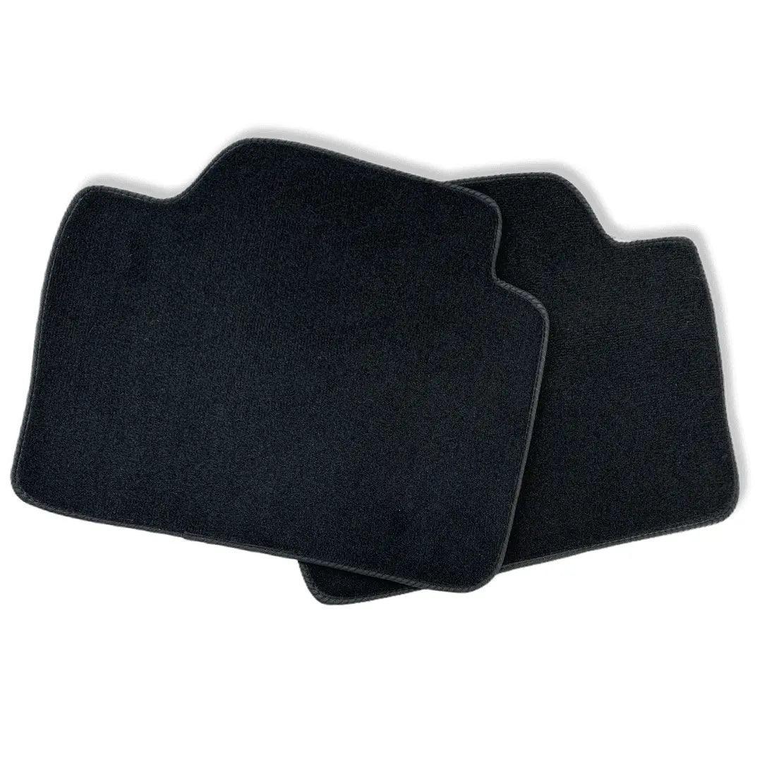 Black Floor Mats For BMW M5 E28 With 3 Color Stripes Tailored Set Perfect Fit - AutoWin