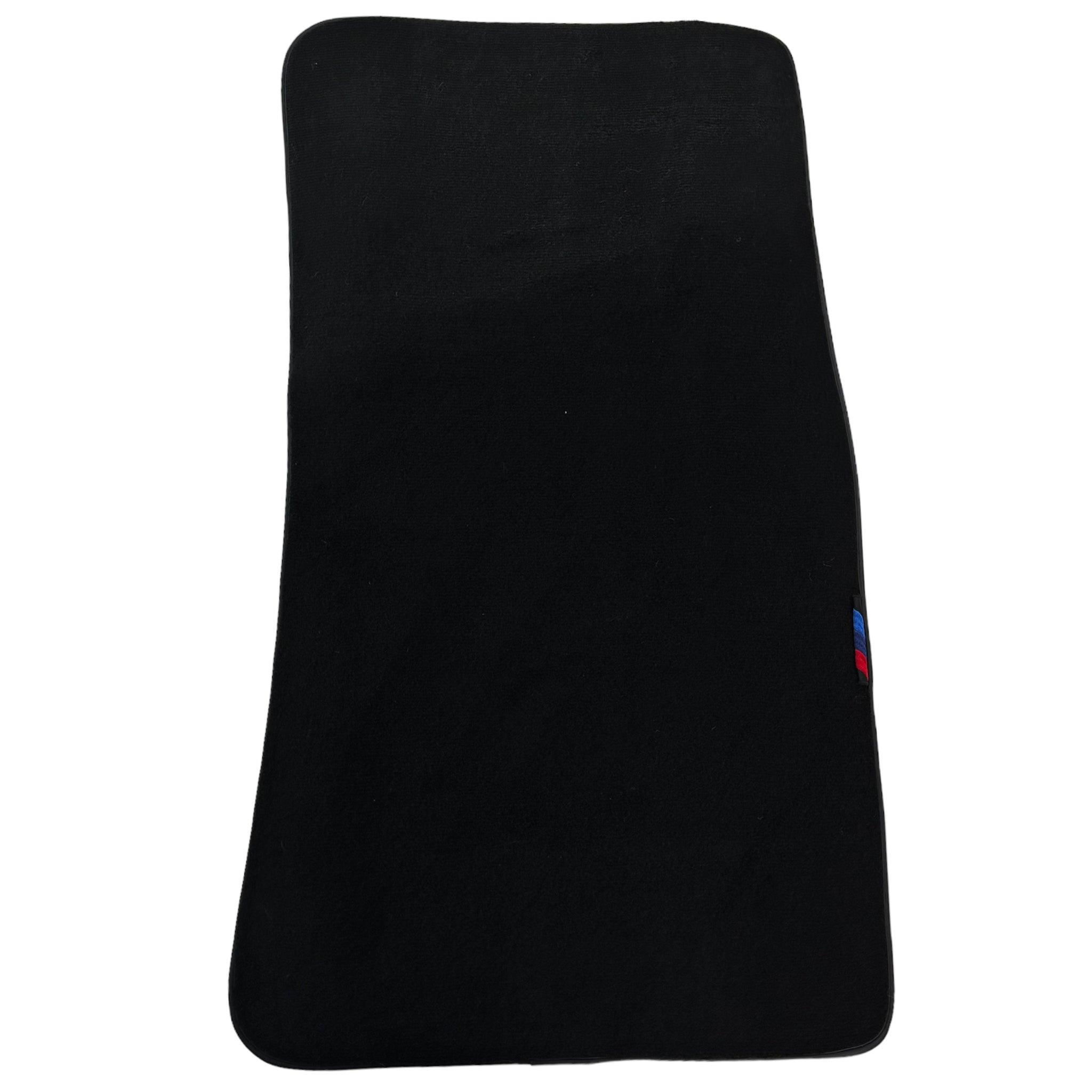 Black Floor Mats For BMW M5 E39 With 3 Color Stripes Tailored Set Perfect Fit - AutoWin