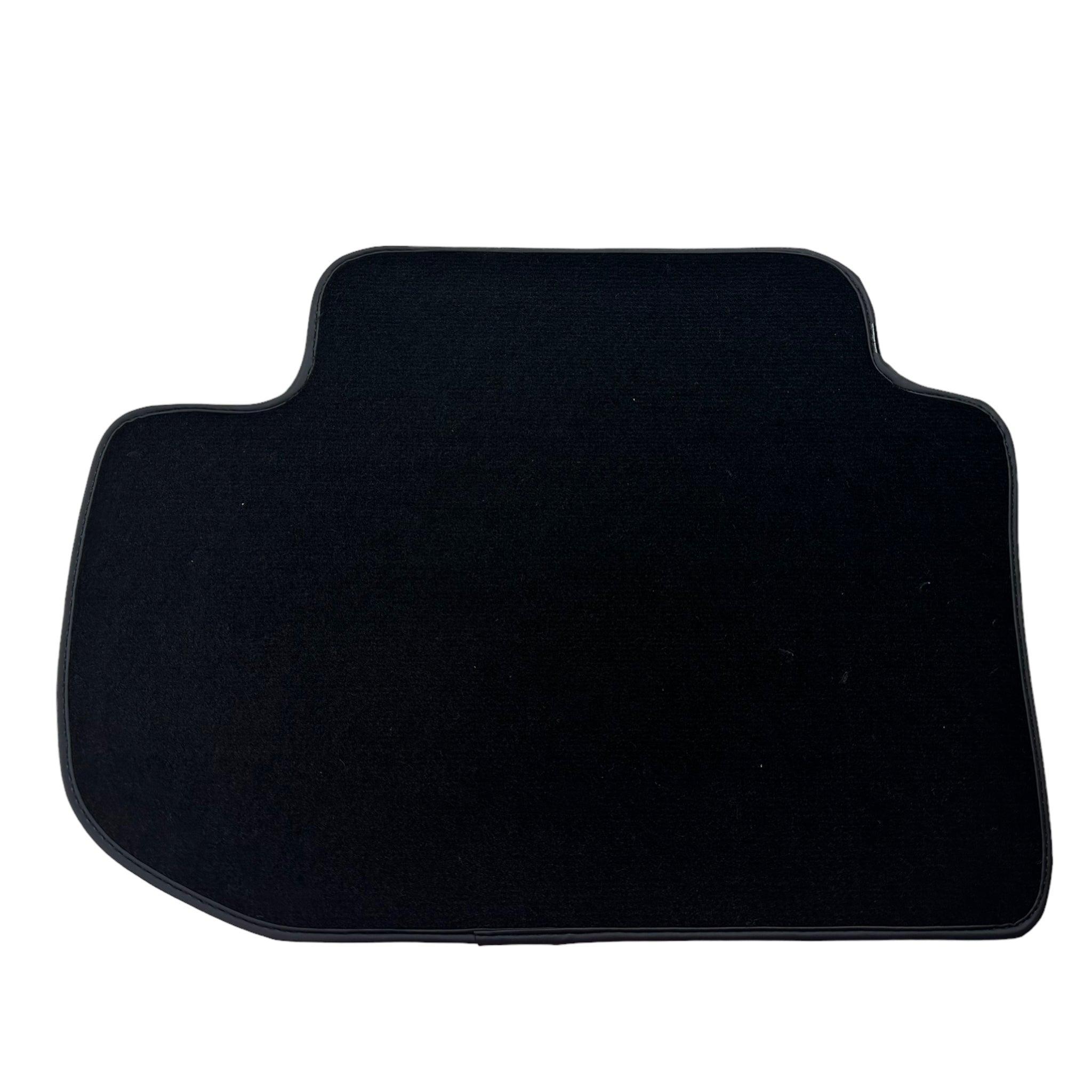 Black Floor Mats For BMW M6 F06 Gran Coupe With 3 Color Stripes Tailored Set Perfect Fit - AutoWin