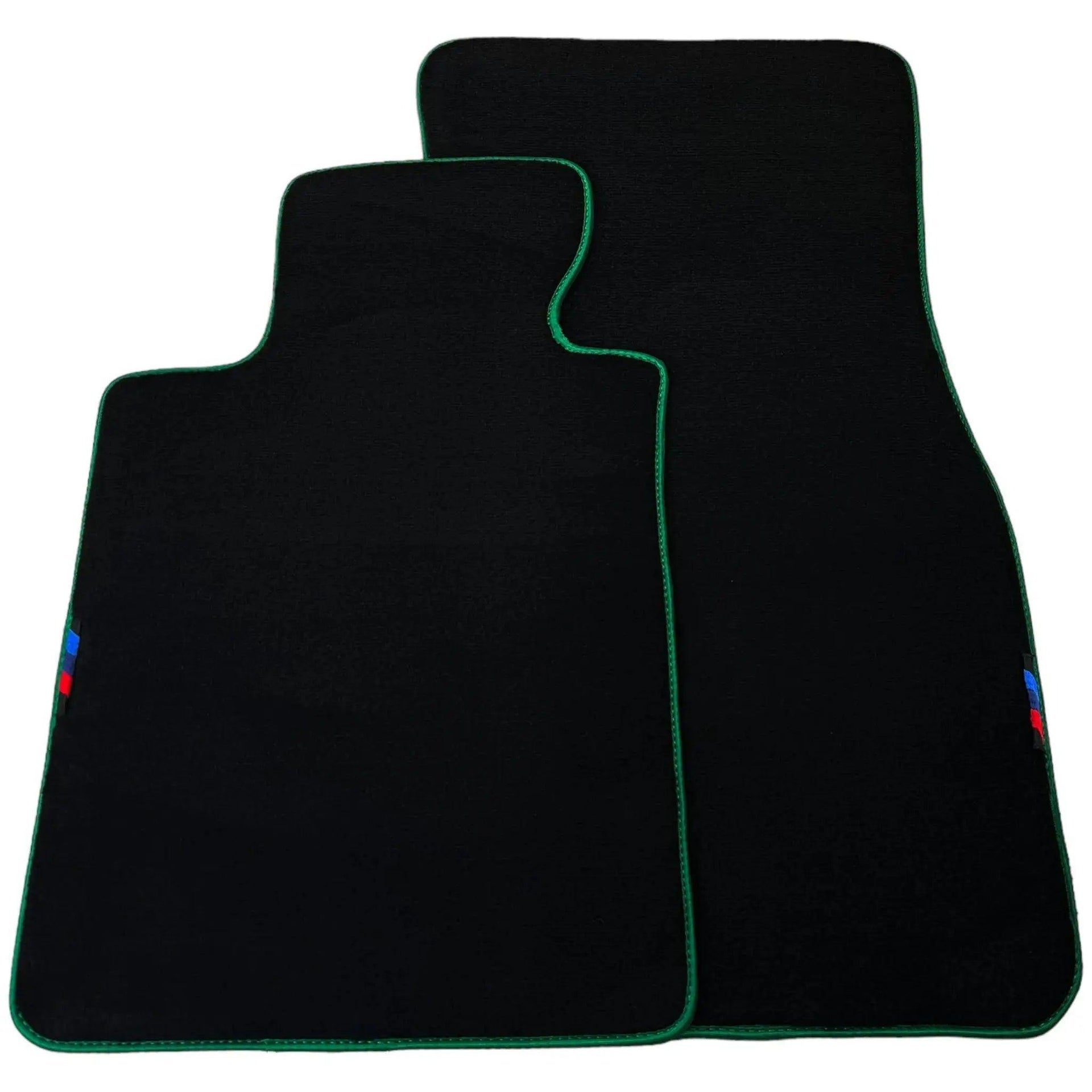 Black Floor Mats For BMW X4 Series G02 | Green Trim - AutoWin